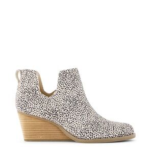 Toms Black and White Speckled Ankle Booties
